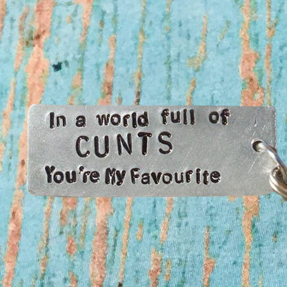 [Christmas Sale] 'You're My FAVOURITE' Funny Keychain