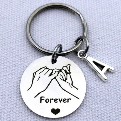 Stainless Steel Love Forever Keychain