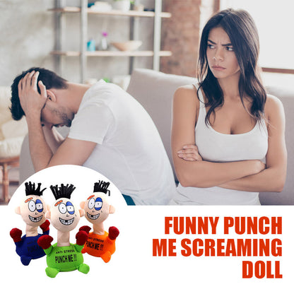 Funny Punch Me Screaming Doll